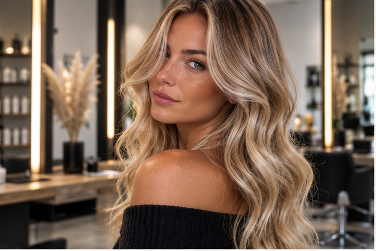 Blonde Balayage — gestylt bei LUMÉA