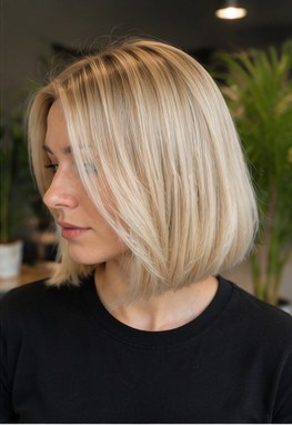 Blonde Bob — gestylt bei LUMÉA