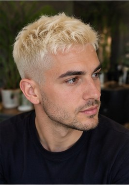 Bleach Blond Crop — gestylt bei LUMÉA