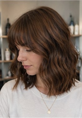 Brunette Shag — gestylt bei LUMÉA