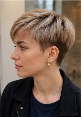 Blonde Pixie — gestylt bei LUMÉA
