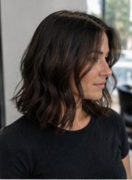 Brunette Bob — gestylt bei LUMÉA