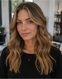 Honey Balayage — gestylt bei LUMÉA
